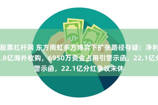 股票杠杆网 东方雨虹多方博弈下扩张路径存疑：净利跌九成仍掷8.8亿海外收购，6950万资金占用引警示函，22.1亿分红争议未休